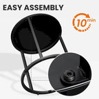 Fauteuils papasan d’extérieur avec coussin, en rotin PE, confortables pour la terrasse avec table d’appoint