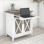 Sekretářský stůl Key West s úložnou skříňkou od Bush Furniture
