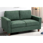 Miles modernes Zweisitzer-Sofa im Mid-Century-Stil mit wendbaren Rückenkissen, groß