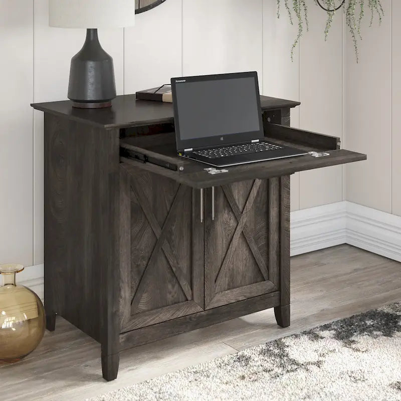 Sekretářský stůl Key West s úložnou skříňkou od Bush Furniture