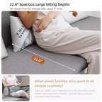 Luck Live modernes 62,2-Zoll-Schlafsofa, multifunktionales Schlafsofa mit Stauraum