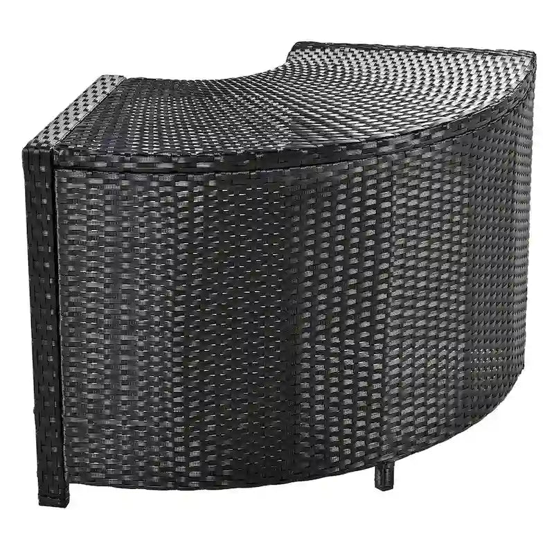 Spa-Umrandung, Spa-Gestell, viereckiges Outdoor-Lounge-Set aus Polyrattan