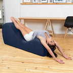 Elegantní lenoška Avana na jógu - vyrobeno v USA - skvělá na protahování, relaxaci, cvičení a další aktivity, 60D x 18W x 26H palců, světle šedá