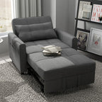3-in-1-Schlafsofa mit verstellbarer Rückenlehne, ausziehbarer Sessel, umwandelbares Klappbett fürs Wohnzimmer