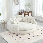 Confortável sofá-cama duplo Loaf, sofá-cama extragrande com apoios de braços