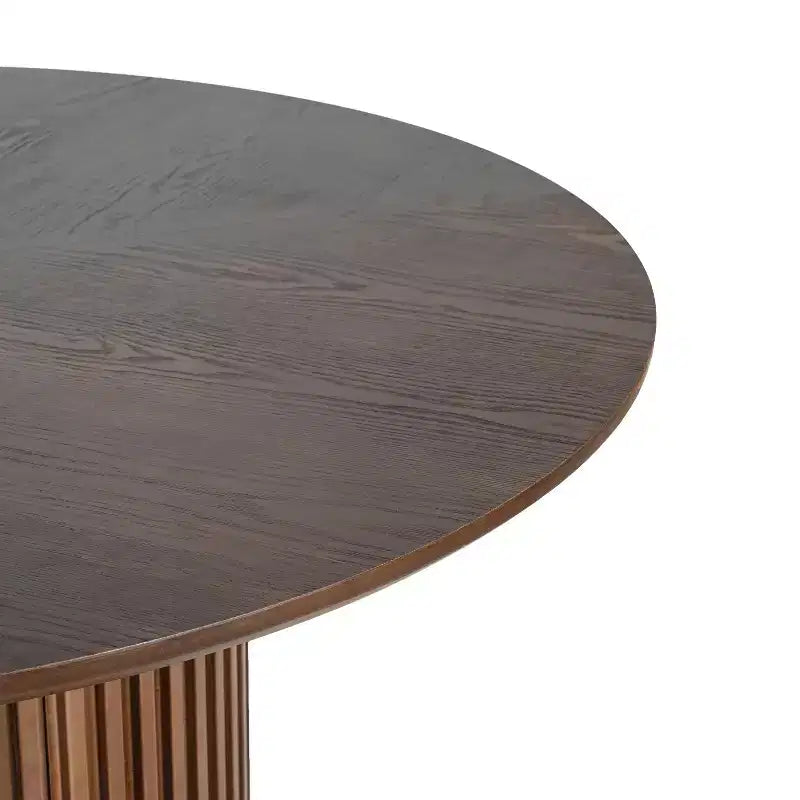 Christopher Knight Home Shankar moderne ronde eettafelset met 5 delen en stoelen met bekleding van rubberhout