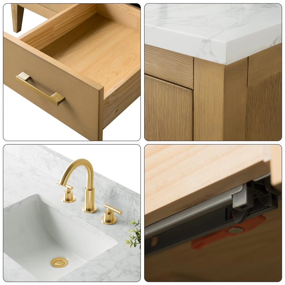 Mobile bagno Vanity Art 72 con doppio lavabo e piano in marmo composito