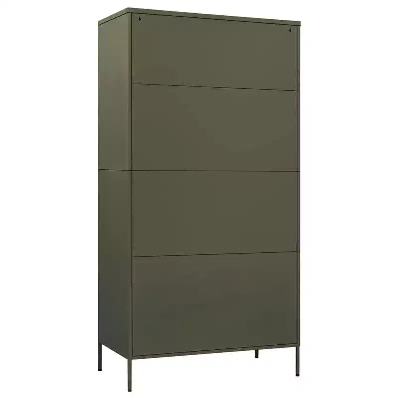 vidaXL Kleiderschrank olivgrün 89,9 x 50 x 180,1 cm aus Stahl