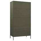 vidaXL Kleiderschrank olivgrün 89,9 x 50 x 180,1 cm aus Stahl