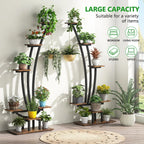 Zimmerpflanzenständer, 6-stöckiges Blumenregal für Haus und Garten – 2er-Set