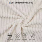 4-in-1-Schlafsofa, 79 Zoll rahmenlose Faltbodenmatratze aus Cord mit Kissen, ohne Montage, Loveseat für kleine Wohnungen