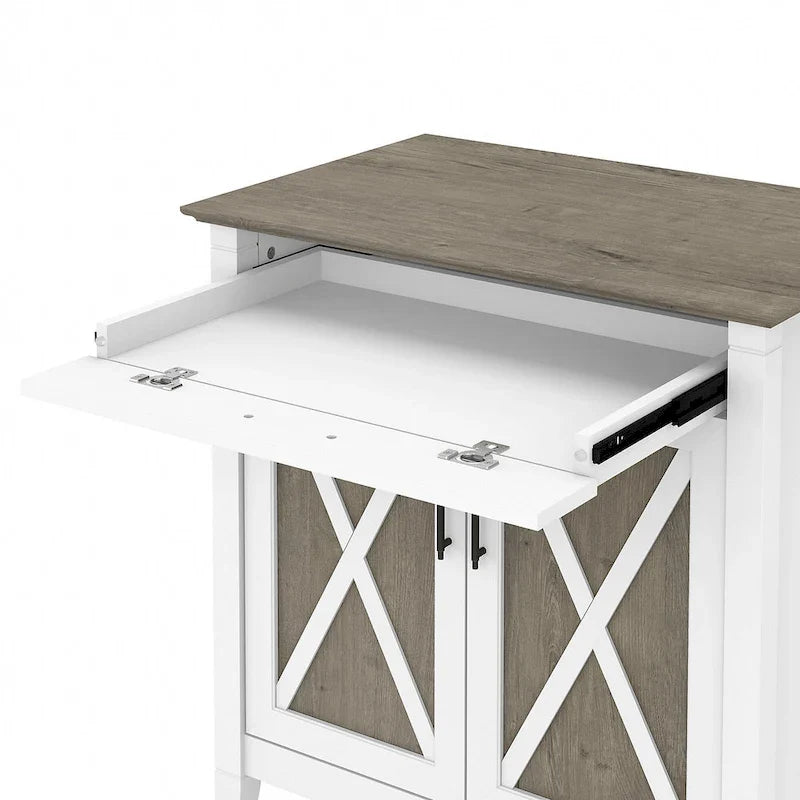 Sekretářský stůl Key West s úložnou skříňkou od Bush Furniture