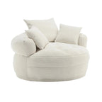 Runder Lazy-Sofa-Sessel -C Weiß/Blau/Grau/Gelb/Orange/Rosarot/Marineblau/Grün, Einzel- und Zweisitzer