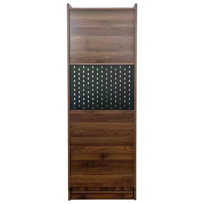 Mesa de estudo dobrável moderna GDFStudio Sinclair 36 de madeira com arrumação