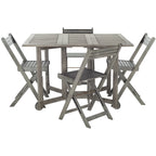 SAFAVIEH Outdoor Brandy 5dílná sestava venkovního jídelního stolu - 43Wx35Dx29H