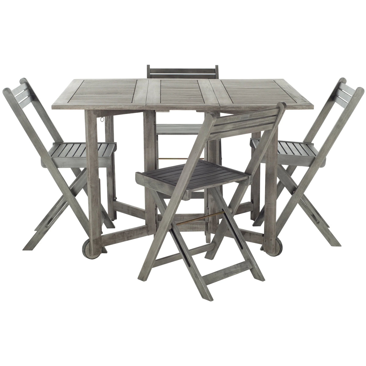 SAFAVIEH Outdoor Brandy 5dílná sestava venkovního jídelního stolu - 43Wx35Dx29H
