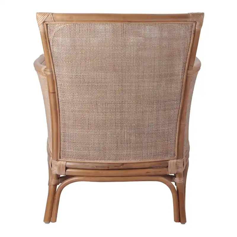 Poltrona decorativa in rattan Tatum