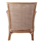 Poltrona decorativa in rattan Tatum