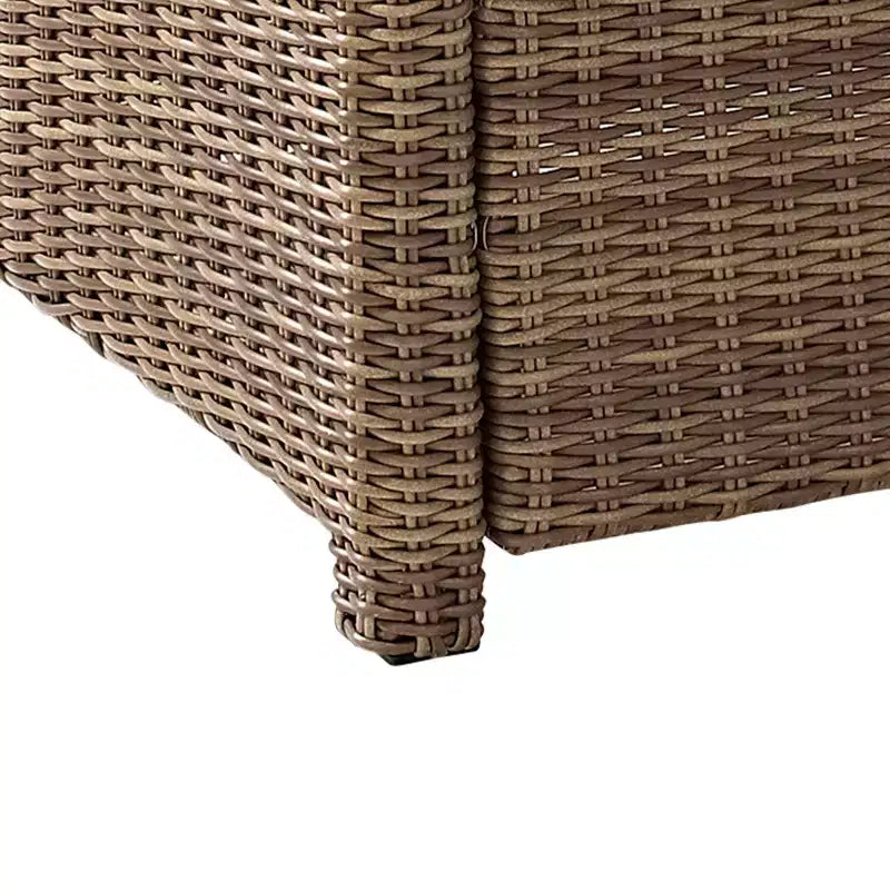 Conjunto de conversação de exterior em vime com 4 peças Bradenton - Crosley