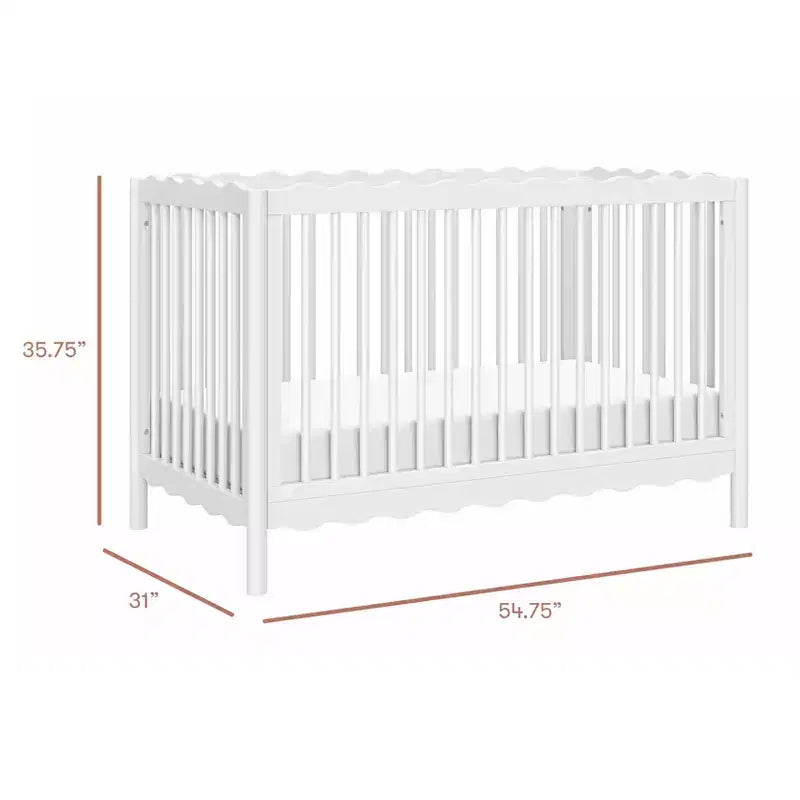 Babyletto Swell 4-in-1 umbaubares Kinderbett mit Umbausatz zum Kleinkinderbett