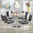 Simple Living Raleigh Retro-5-teiliges Esszimmer-Set