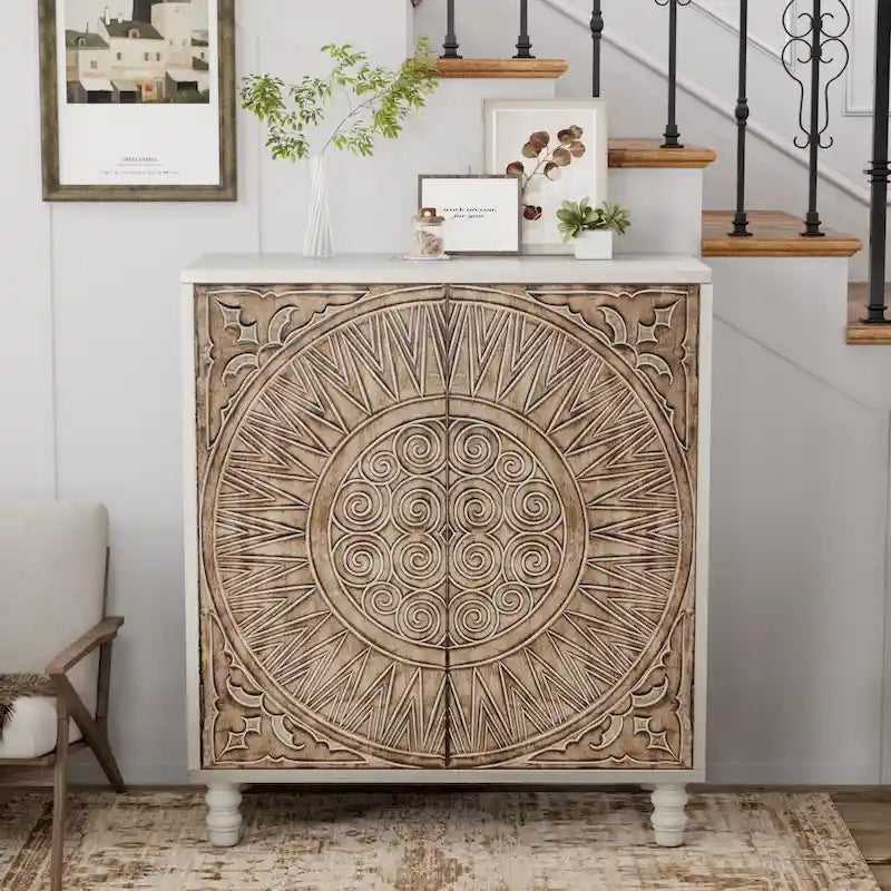 COSIEST Vintage-Sideboard und Buffet-Schrank