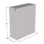 Armoire-miroir à 3 portes Strick & Bolton Suger