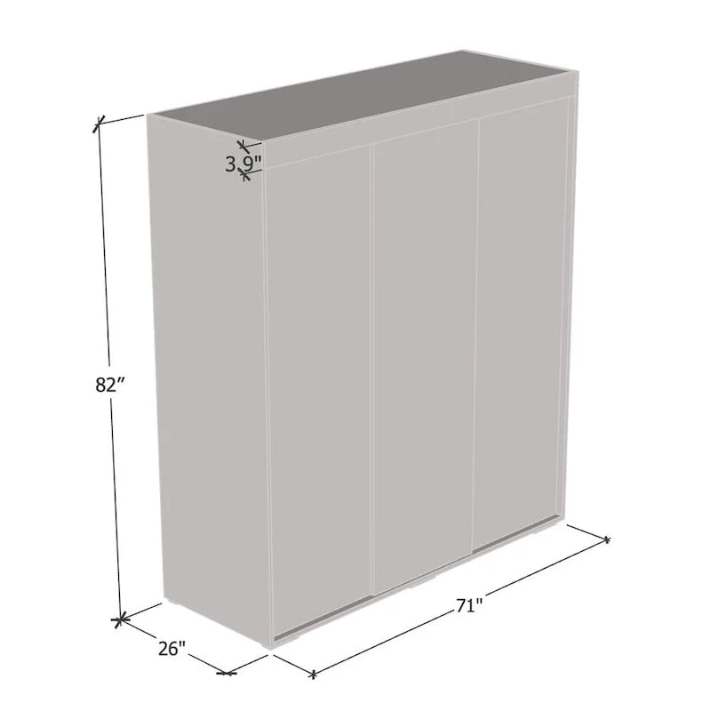 Armoire-miroir à 3 portes Strick & Bolton Suger