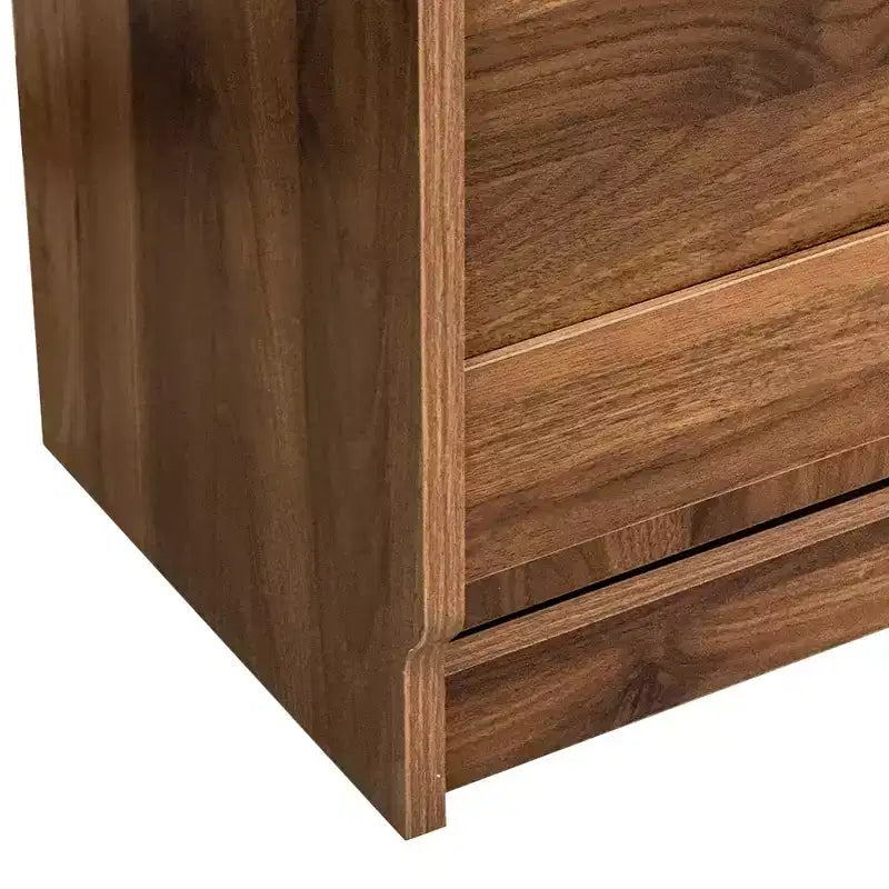 Mesa de estudo dobrável moderna GDFStudio Sinclair 36 de madeira com arrumação