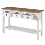 Holzkonsolentisch für den Flur mit 3 Schubladen Corona | Furniture Dash – N/A