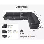 Modulares Cord-Sofaelement von Dyonery mit abnehmbaren, waschbaren Bezügen