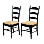 Simple Living Jessie eetkamerstoelen met ladderleuning (set van 2)