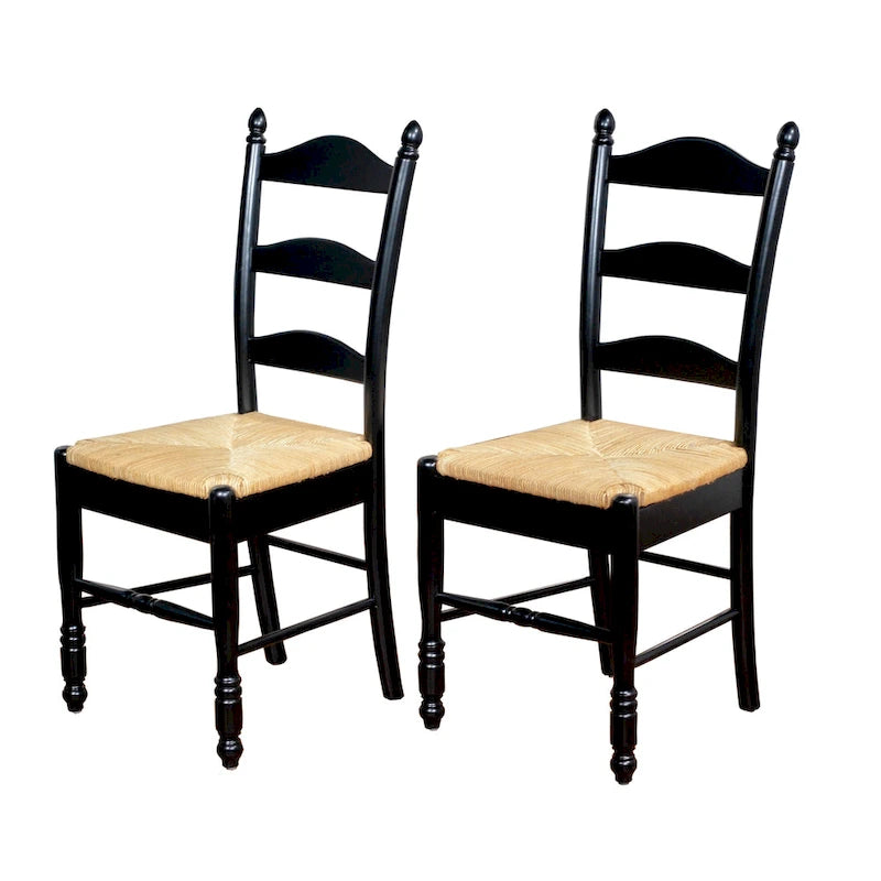 Simple Living Jessie eetkamerstoelen met ladderleuning (set van 2)