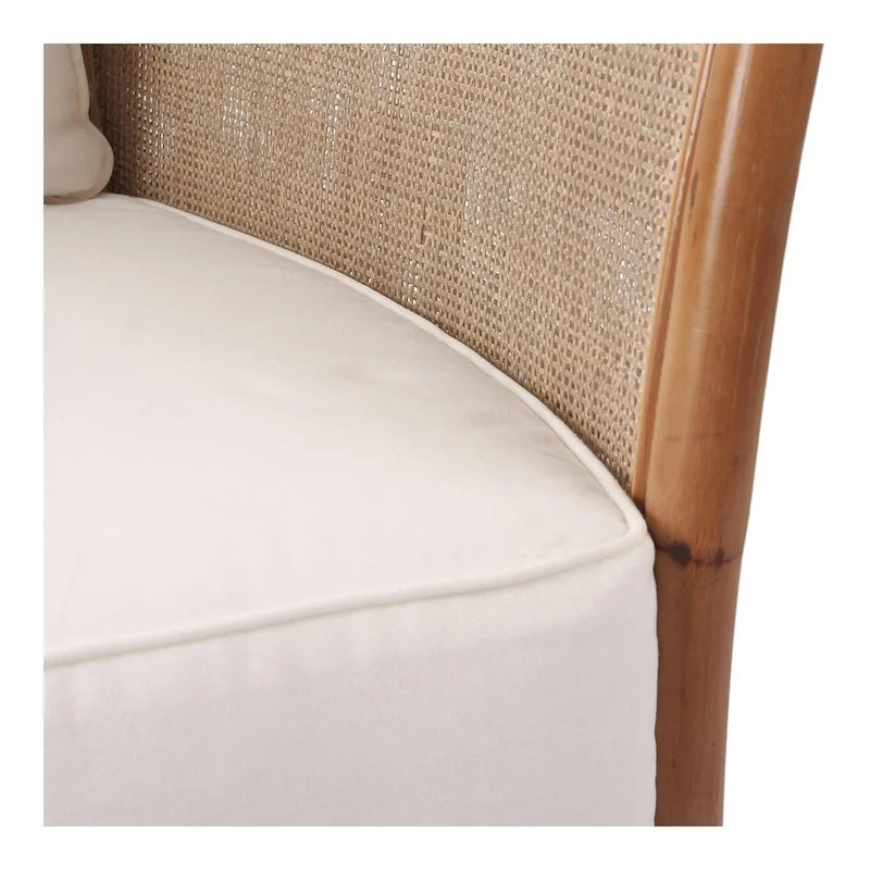 Poltrona decorativa in rattan Tatum