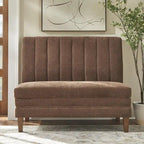 Conjunto de banqueta estofada de 3 peças Lifestorey Kerrington com costas caneladas