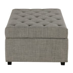 Klappbares Schlafsofa, 49,6-Zoll-Hocker mit klappbarem Schlafsofa, umwandelbarer Schlafhocker mit Memoryschaum-Matratze und getuftetem Design
