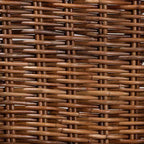 Set di 2 sedie da pranzo bali & pari Mario in legno di teak e rattan, finitura marrone naturale, in stile bohémien moderno