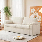 Dyonery 86 Cloud Loveseat-Sofa mit tiefer Sitzfläche und breiten Armlehnenkissen, stabilem Rahmen und atmungsaktivem ergonomischem Design