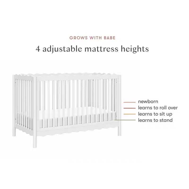 Babyletto Swell 4-in-1 umbaubares Kinderbett mit Umbausatz zum Kleinkinderbett
