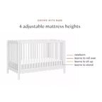 Babyletto Swell 4-in-1 umbaubares Kinderbett mit Umbausatz zum Kleinkinderbett