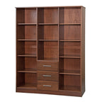 Guarda-roupa Cosmo Palace Imports com 3 portas, 100% madeira maciça, com portas de madeira maciça ou espelhadas