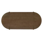 Set da pranzo ovale da 7 pezzi per 6 persone, grande tavolo da cucina familiare da 71", con 6 sedie da pranzo imbottite, noce - Christopher Knight Home
