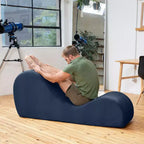 Elegantní lenoška Avana na jógu - vyrobeno v USA - skvělá na protahování, relaxaci, cvičení a další aktivity, 60D x 18W x 26H palců, světle šedá