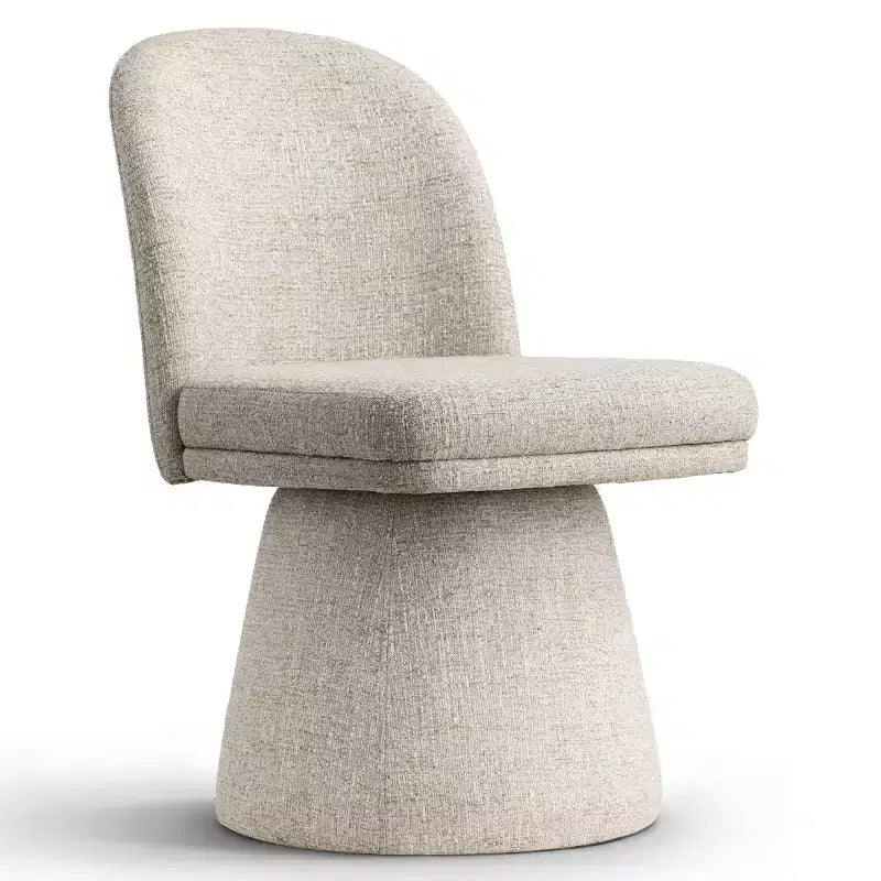 Ensemble de 6 chaises de salle à manger modernes pivotantes à 360°, sans accoudoirs, avec piètement de style piédestal, chaises d’appoint élégantes pour la cuisine, la salle à manger ou le bureau -Panipeachy