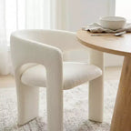 Set da pranzo compatto per 2 persone, sedie imbottite beige, tavolo da pranzo rotondo con piedistallo, arredo moderno compatto per cucina - Panipeachy