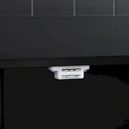 Ensemble îlot de cuisine TOPMAX avec rallonge rabattable et 2 places assises, ensemble table à manger avec étagère réglable, tiroirs et porte-serviettes