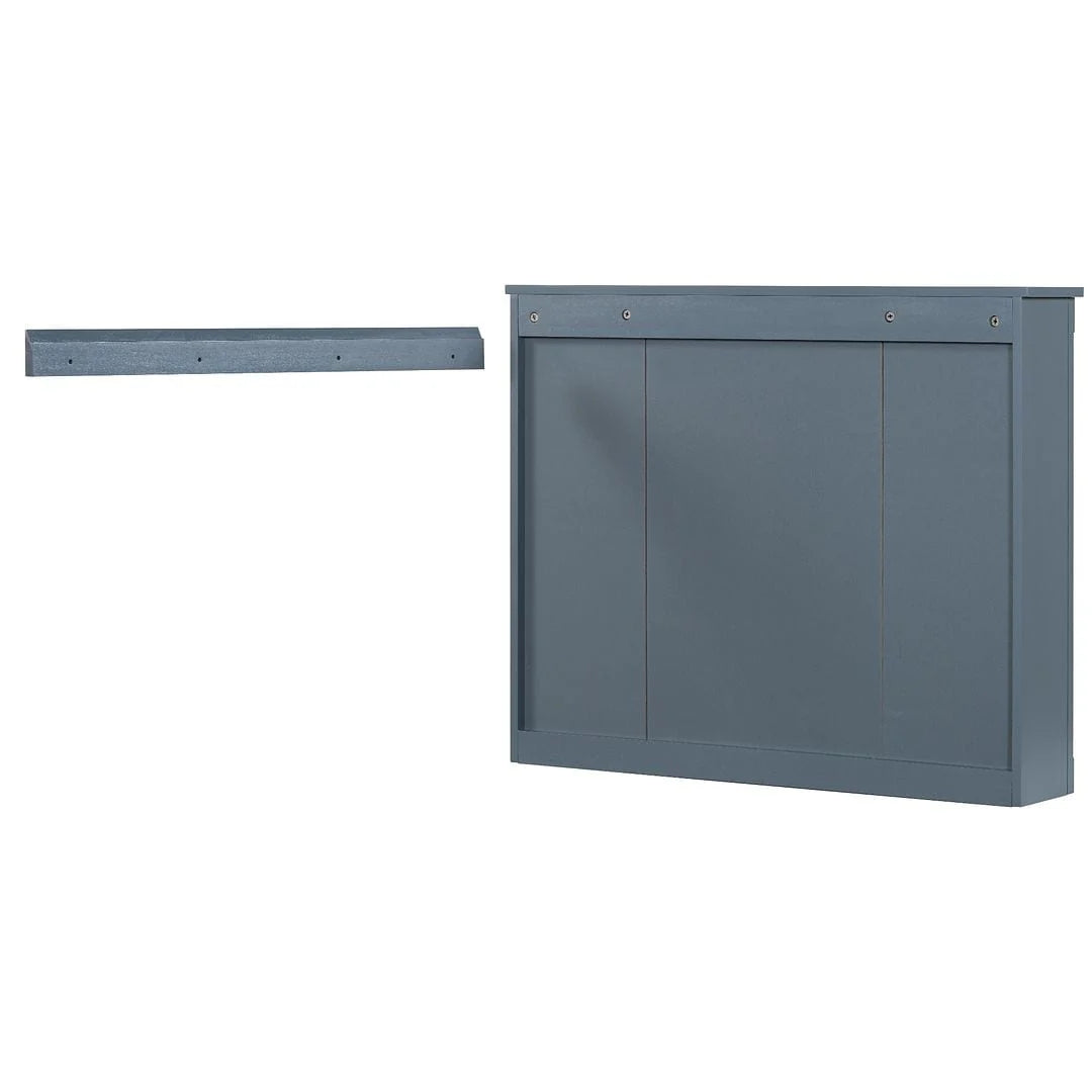36-Zoll moderner Waschtischunterschrank mit Aufsatzwaschbecken und Spiegelschrank, 2 Türen und 2 Schubladen