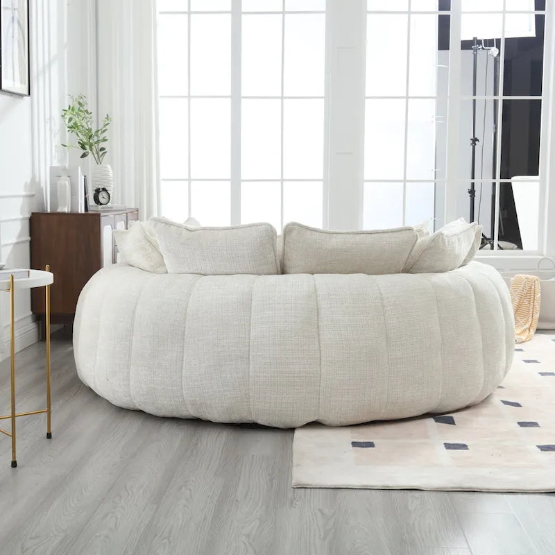 Confortável sofá-cama duplo Loaf, sofá-cama extragrande com apoios de braços