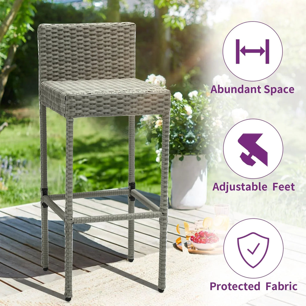 Moasis 5-teiliges Outdoor-Möbelset aus Rattan – 5-teilig