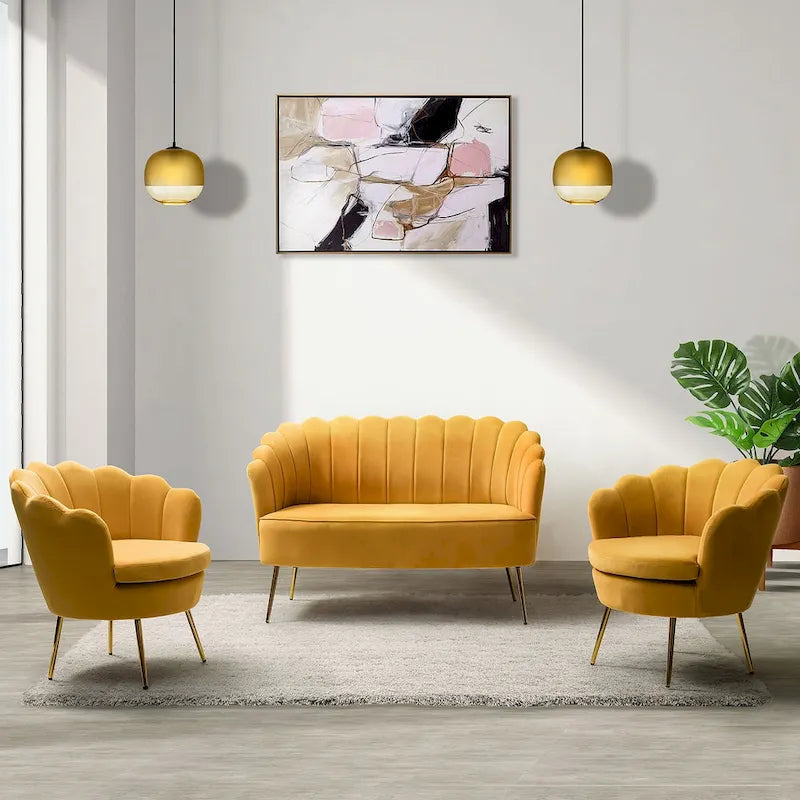 3-częściowy zestaw mebli do salonu Xabier 52 cale marki HULALA HOME